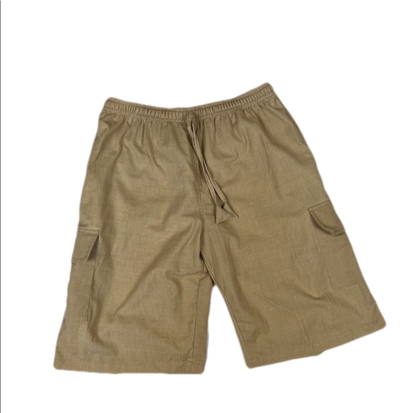 Mens Cotton Cargo Shorts - Picture 4 of 7